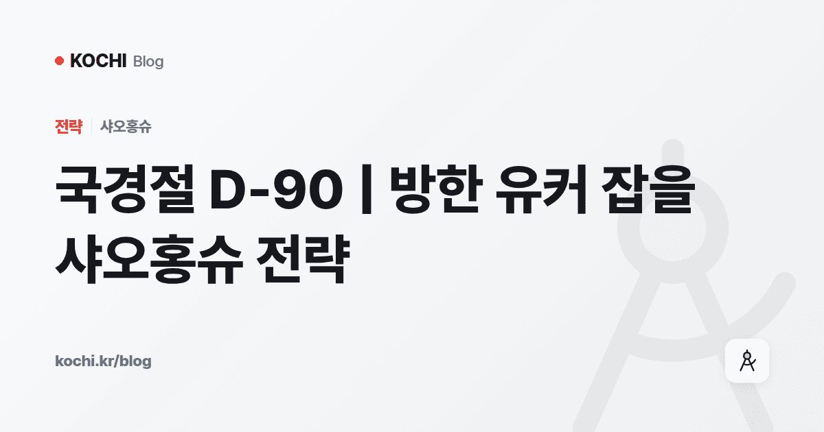 국경절 D-90 | 방한 유커 잡을 샤오홍슈 전략