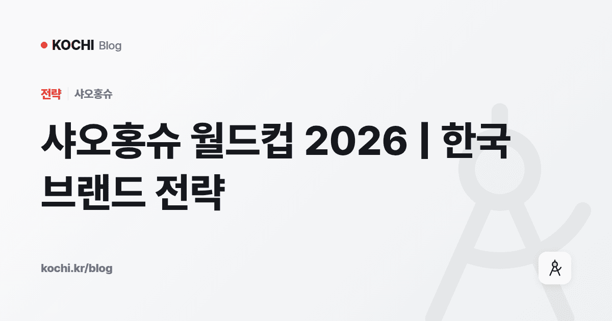 샤오홍슈 월드컵 2026 | 한국 브랜드 전략