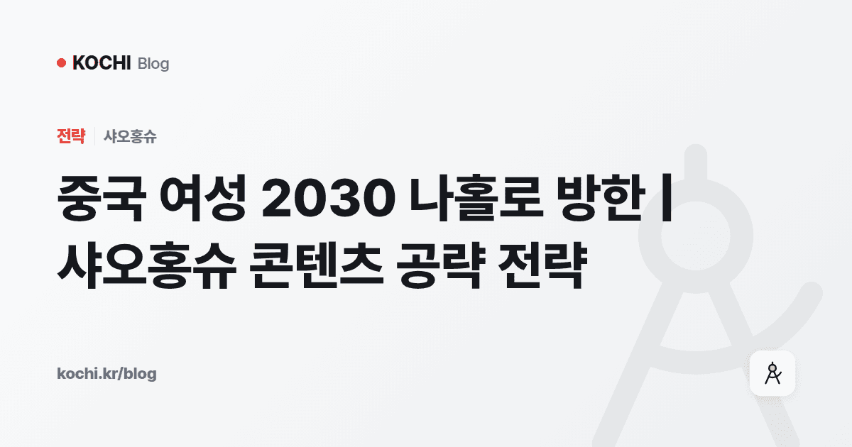중국 여성 2030 나홀로 방한 | 샤오홍슈 콘텐츠 공략 전략