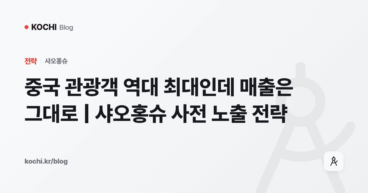 중국 관광객 역대 최대인데 매출은 그대로 | 샤오홍슈 사전 노출 전략