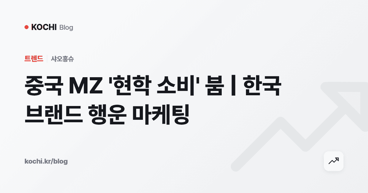 중국 MZ '현학 소비' 붐 | 한국 브랜드 행운 마케팅