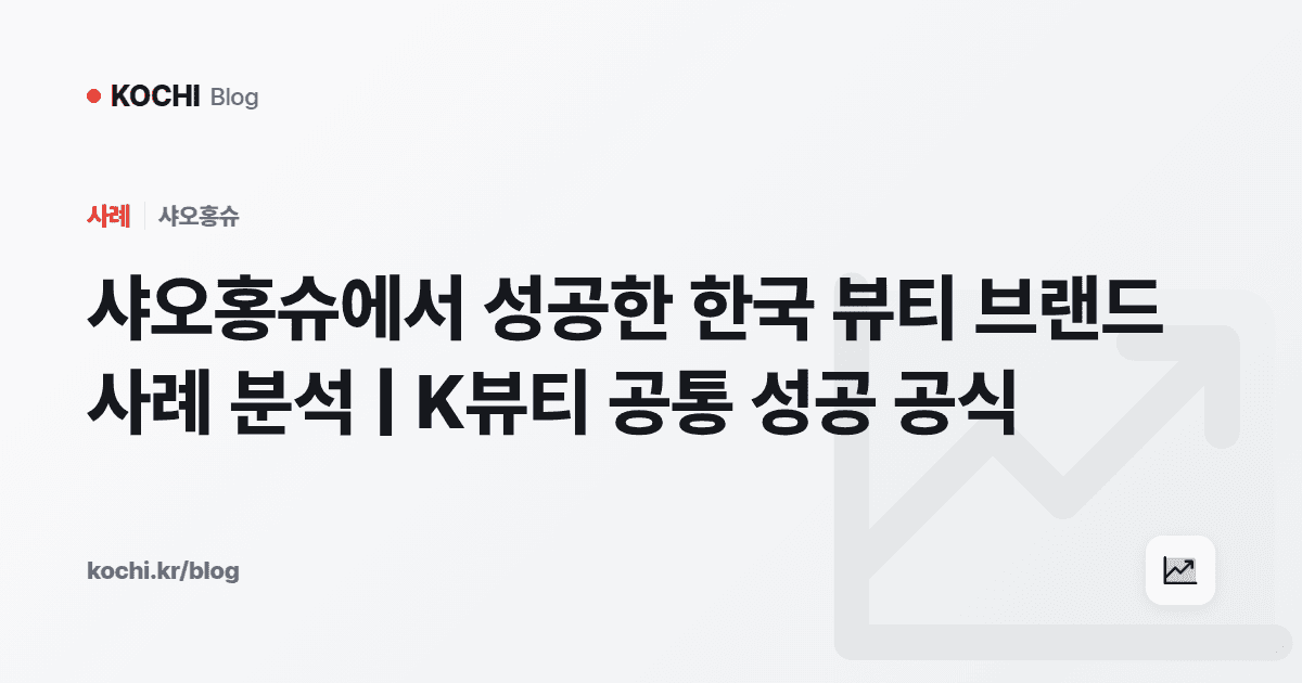 샤오홍슈에서 성공한 한국 뷰티 브랜드 사례 분석 | K뷰티 공통 성공 공식